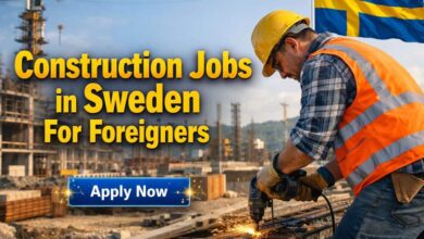 Construction Jobs in Sweden For Foreigners