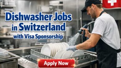 Dishwasher Jobs in Switzerland with Visa Sponsorship