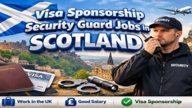 Visa Sponsorship Security Guard Jobs in Scotland