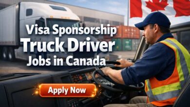 Visa Sponsorship Truck Driver Jobs in Canada