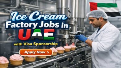 Ice Cream Factory Jobs in UAE with Visa Sponsorship