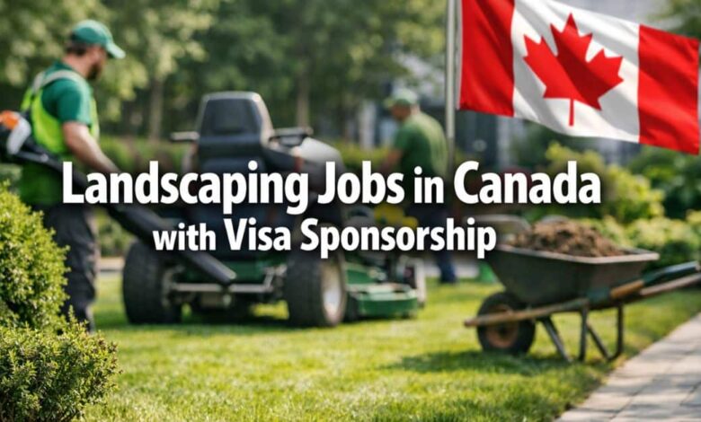 Landscaping Jobs in Canada with Visa Sponsorship