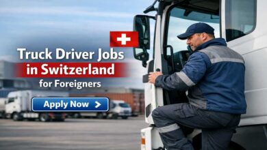 Truck Driver Jobs in Switzerland for Foreigners