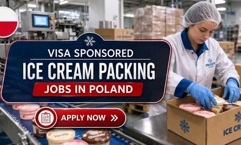 Visa Sponsored Ice Cream Packing Jobs in Poland