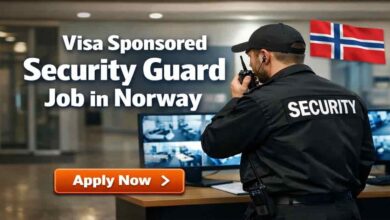 Visa Sponsored Security Guard Job in Norway