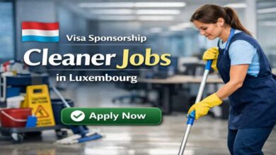 Visa Sponsorship Cleaner Jobs in Luxembourg