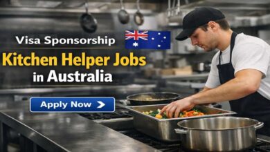 Visa Sponsorship Kitchen Helper Jobs in Australia
