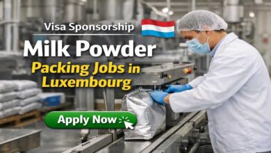 Visa Sponsorship Milk Powder Packing Jobs in Luxembourg
