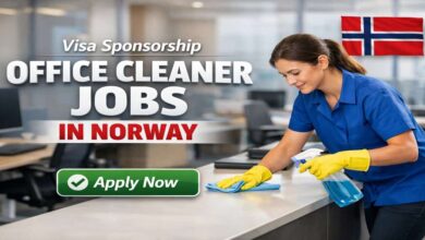 Visa Sponsorship Office Cleaner Jobs in Norway