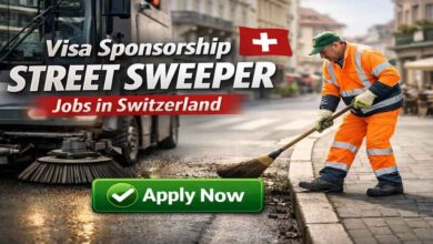 Visa Sponsorship Street Sweeper Jobs in Switzerland