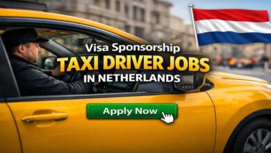 Visa Sponsorship Taxi Driver Jobs in Netherlands