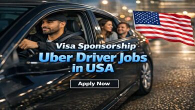 Visa Sponsorship Uber Driver Jobs in USA