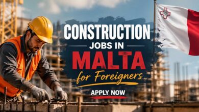 Construction Jobs in Malta for Foreigners