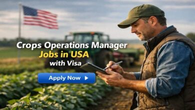 Crops Operations Manager Jobs in USA with Visa