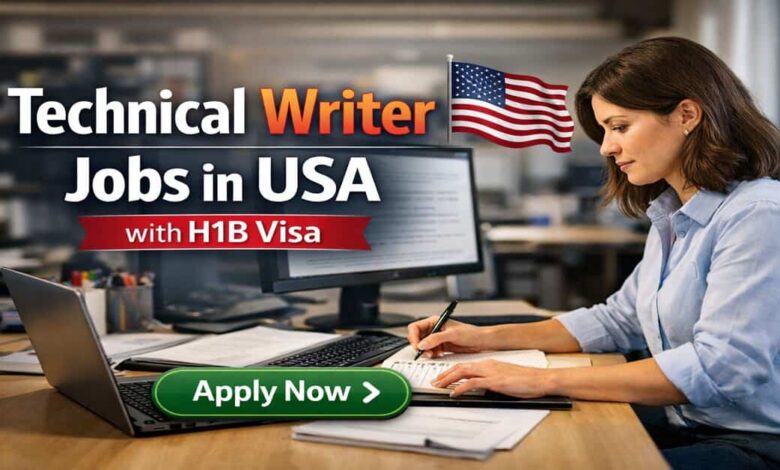 Technical Writer Jobs in USA with H1B Visa