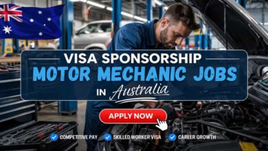 Visa Sponsorship Motor Mechanic Jobs in Australia