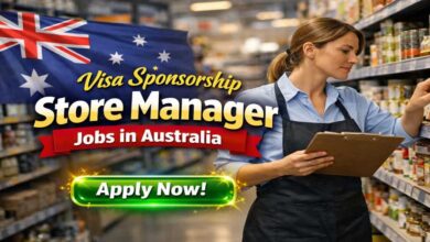 Visa Sponsorship Store Manager Jobs in Australia