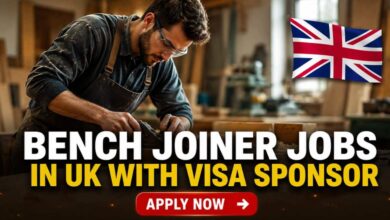 Bench Joiner Jobs in UK with Visa Sponsor