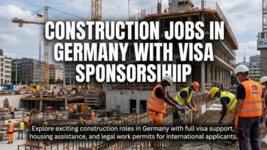 Construction Jobs in Germany with Visa Sponsorship