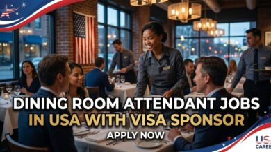 Dining Room Attendant Jobs in USA with Visa Sponsor