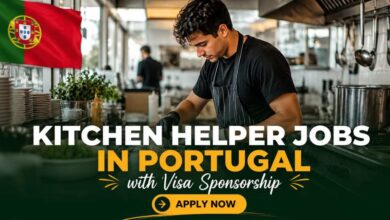 Kitchen Helper Jobs in Portugal with Visa Sponsorship