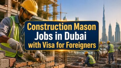 Construction Mason Jobs in Dubai with Visa for Foreigners