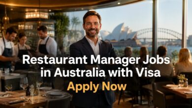 Restaurant Manager Jobs in Australia with Visa