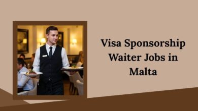 Visa Sponsorship Waiter Jobs in Malta
