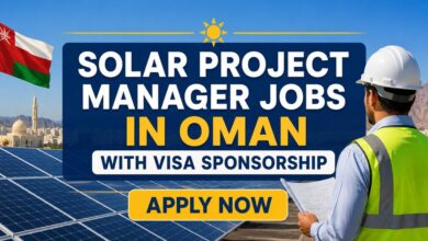 Solar Project Manager Jobs in Oman with Visa Sponsorship
